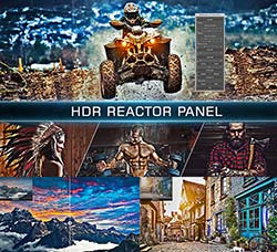极品PS拓展面板－HDR特效(含高清视频教程)：HDR Reactor Panel 4 in 1